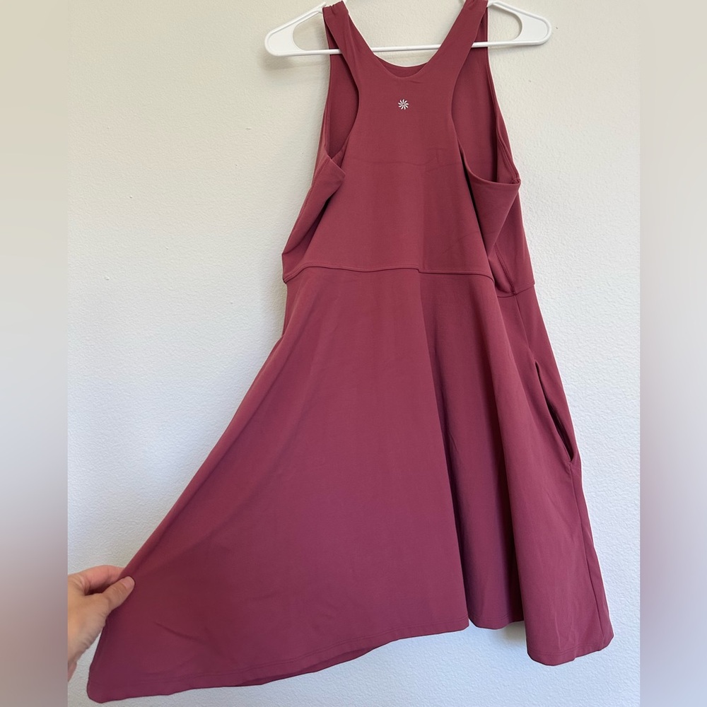 Athleta Berry Mini Dress with POCKETS, tennis, XL - Picture 5 of 10